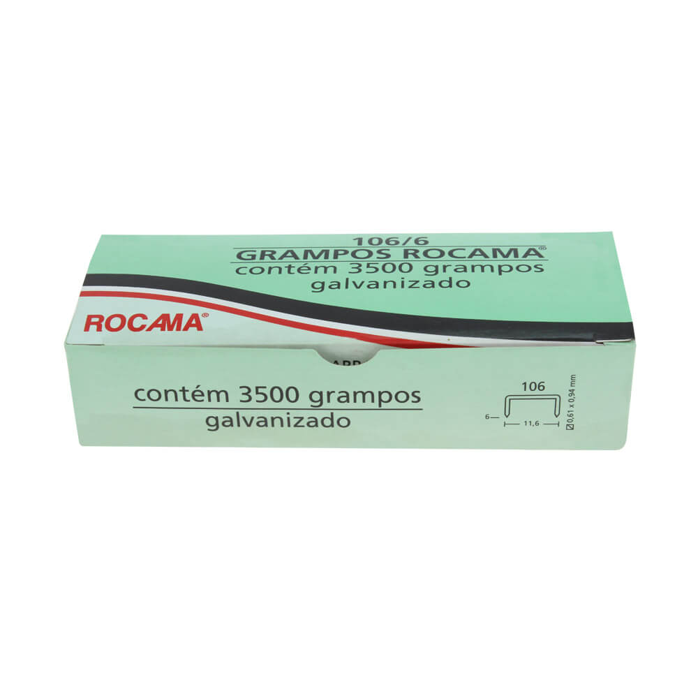 Grampo para Grampeador Rocama 106/06 com 3500UN