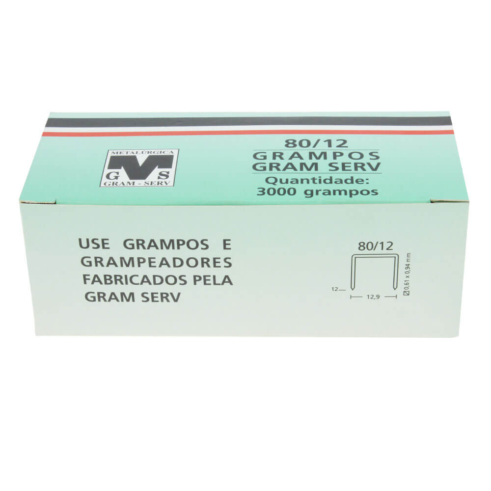Encontraproduto.com.br - Grampo para Grampeador Rocama Gram Serv 80/12 com 3000UN