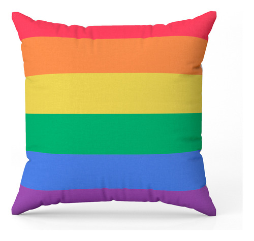Encontraproduto.com.br - Almofada Avulsa Cheia Estampada Bandeiras Lgbt Cores 45cm X 45cm Com Refil Cor Pansexual