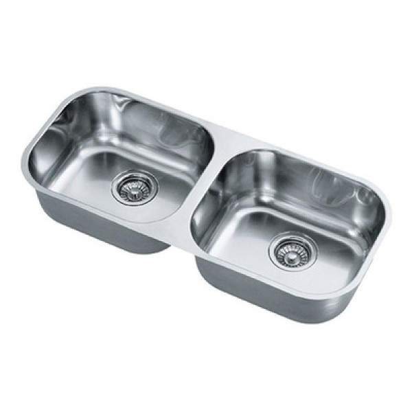 Encontraproduto.com.br - Cuba de Inox de Embutir Dupla 83,5X34,5cm 4.1/2