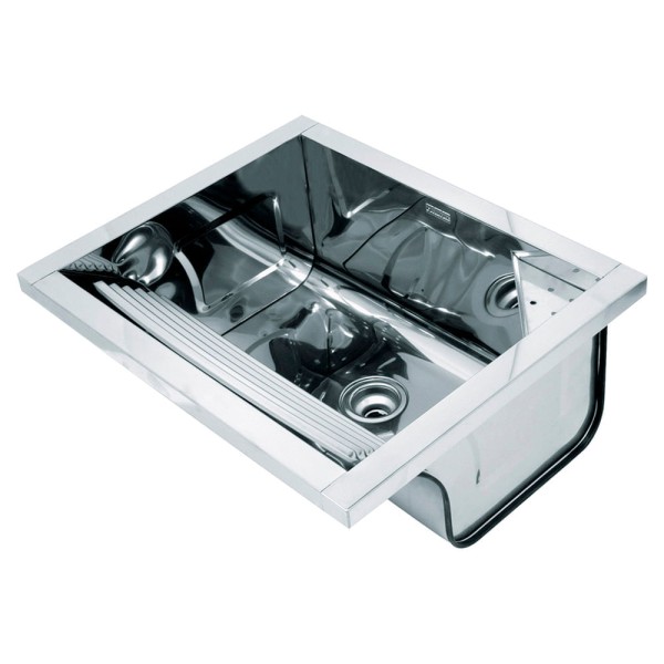 Encontraproduto.com.br - Tanque de inox de parede TS 550 com espelho 10850 Franke