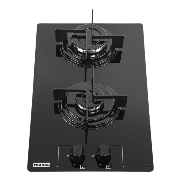 Encontraproduto.com.br - Cooktop a Gás Franke Glass 2Q Vidro Preto 14640