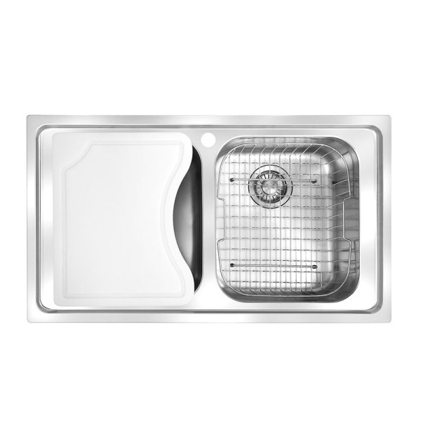 Encontraproduto.com.br - CUBA FRANKE SMART DUPLA DE SOBREPOR SRX 620 86x50 C/ACESSÓRIOS 14868