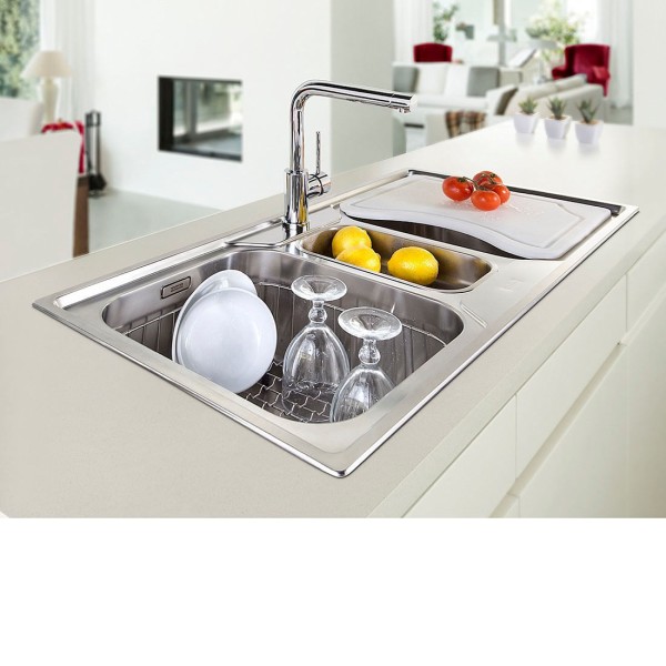 Encontraproduto.com.br - Cuba Tripla Franke Smart Com Acessórios 100X50 Inox 14872