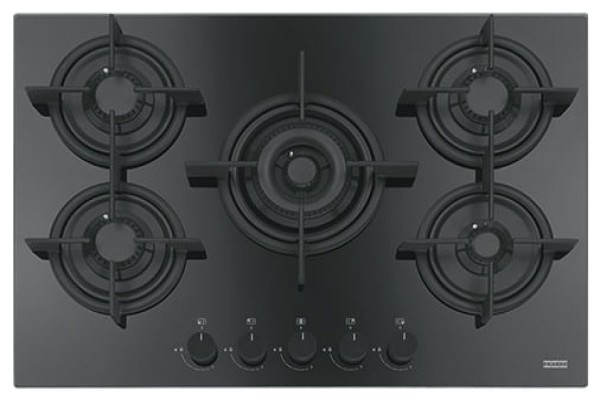Encontraproduto.com.br - COOKTOP A GÁS FRANKE CRYSTAL 5B 75CM FHCR 755 4G TC HE BK C 14886