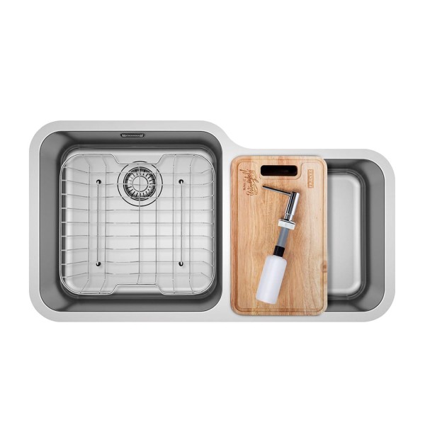 Encontraproduto.com.br - Cuba de Inox de Embutir Dupla 84,5X46,5cm 4.1/2