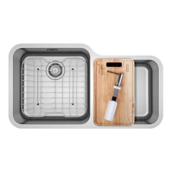 Encontraproduto.com.br - Cuba de Inox de Embutir Dupla 84,5X46,5cm 4.1/2