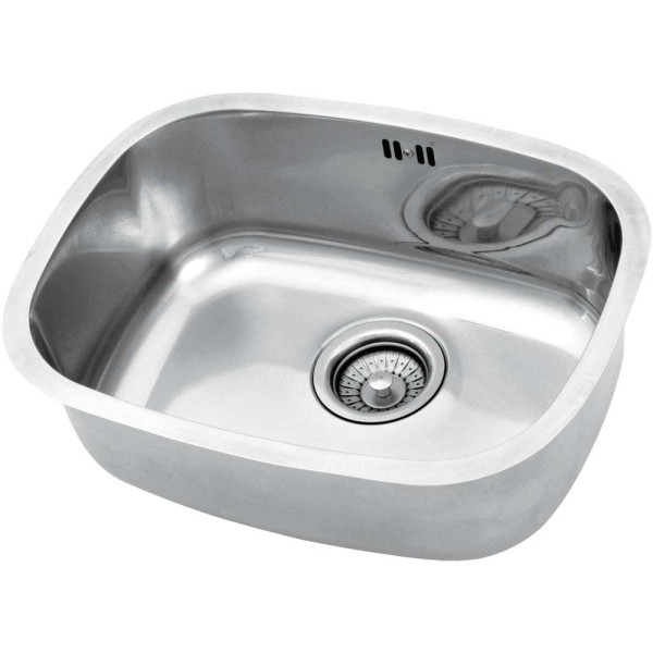 Encontraproduto.com.br - Cuba de inox Essenza 46x34x18 cm polida com válvula 50153 Franke