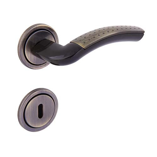 Fechadura Interna Hebe Roseta Dupla Reta 55mm Antique Arouca