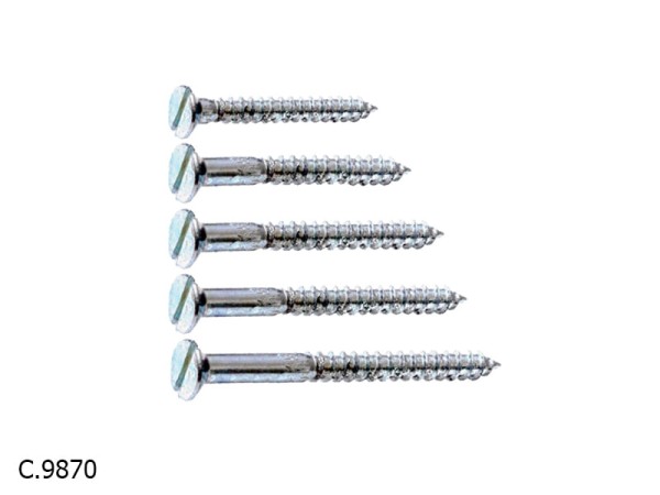 Encontraproduto.com.br - Parafuso Madeira Zincado Fenda Cabeça Chata 6,1X30 - Caixa com 200 Unidades