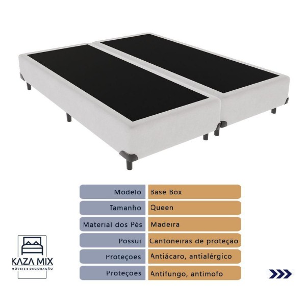 Encontraproduto.com.br - Cama Box Queen E Colchão Magnum Plumatex Chronos 180g D26