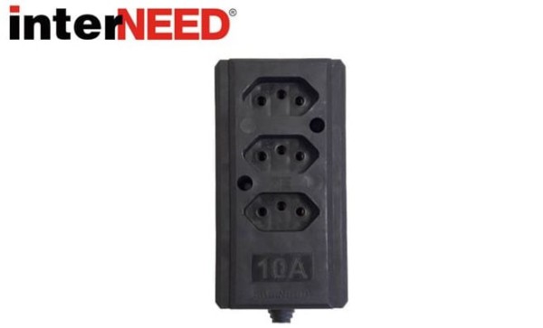 Encontraproduto.com.br - TOMADA BAR 3 TRIPLA 2P+T 10A PT INTERNE