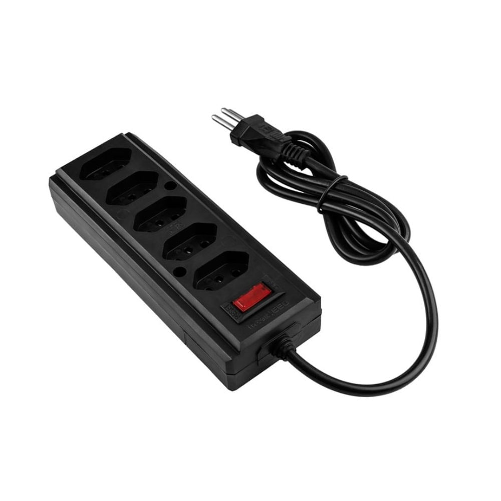 Encontraproduto.com.br - Filtro De Linha 5 Tomadas Hércules 10a 1.20 M Interneed