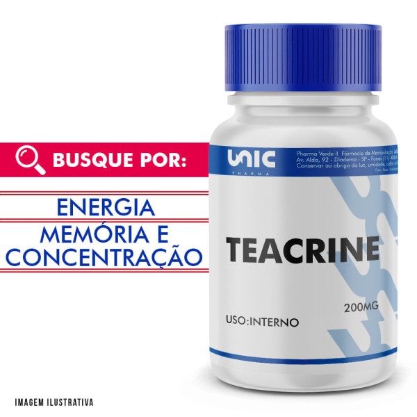 Encontraproduto.com.br - Teacrine 200mg com selo de autenticidade 60 Cápsulas