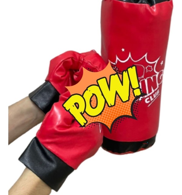 Encontraproduto.com.br - SACO BOXE INFANTIL COM LUVAS BW174