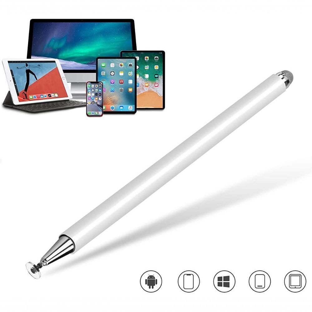 Encontraproduto.com.br - Caneta Capacitiva Metal Touch Screen Para Tablet, Kindle, Galaxy E Ipad Prata