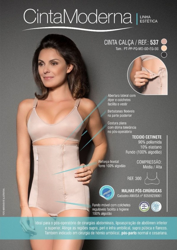Encontraproduto.com.br - Cinta Pós Parto C/ Ziper Lateral 537