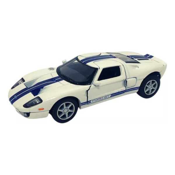 Miniatura Carro Ford GT 2006 1/36 Branco Kinsmart KT5092D