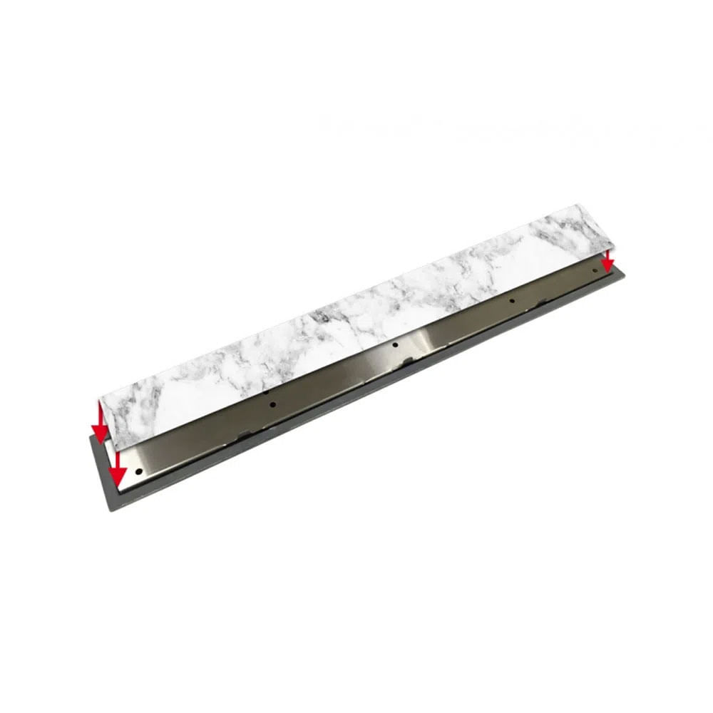 Encontraproduto.com.br - Ralo Linear In Line 80x7,5cm com Tampa Inox - Pretty Jet