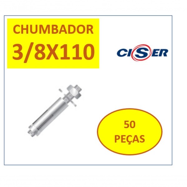 Encontraproduto.com.br - Chumbador C-prisioneiro Cba 3-8 X 110 Ac Zincado 50 Peças