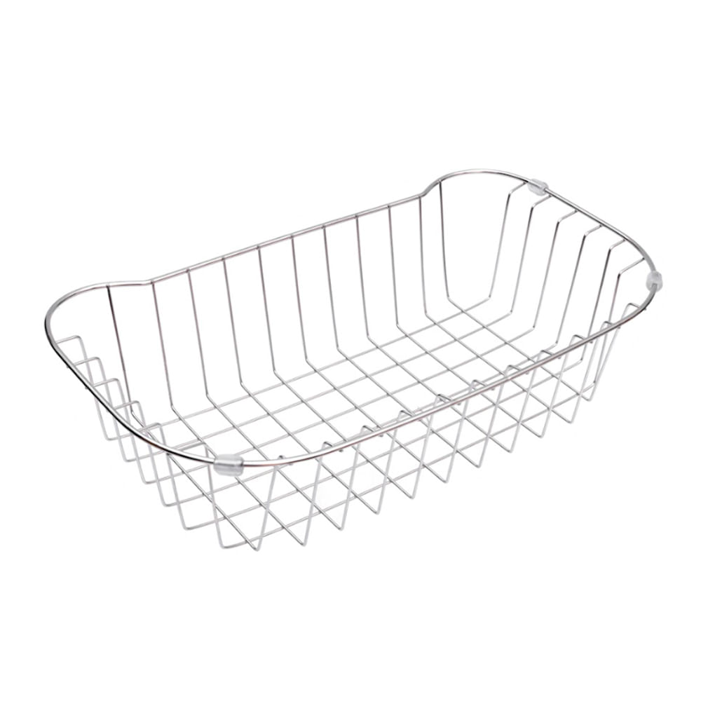 Cesto Aramado Aço Inox Para Cubas De Cozinha Sobrepor Moana - Levo