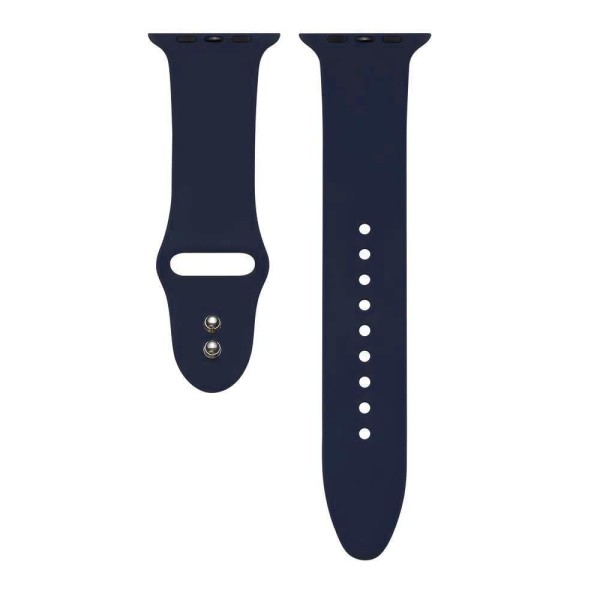 Encontraproduto.com.br - Pulseira Para Apple Watch® Com Proteção Para A Tela - Silicone Azul Marinho 40mm