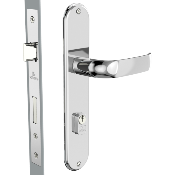 Fechadura Ícaro Externa ESP19 PK53 Cromado - Soprano