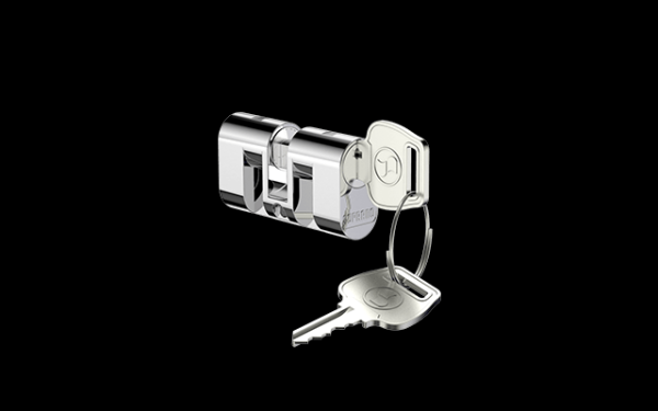 Cilindro 48Mm Py Cromado 2 Chaves Aliança Com Parafuso - Soprano