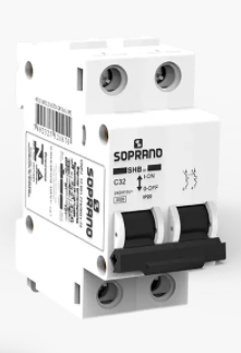 Encontraproduto.com.br - Disjuntor Bipolar SHB2 GII C0 40A - Soprano