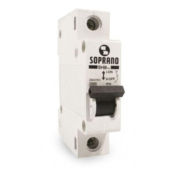 Encontraproduto.com.br - Disjuntor Monopolar SHB1 GII C0 70A - Soprano