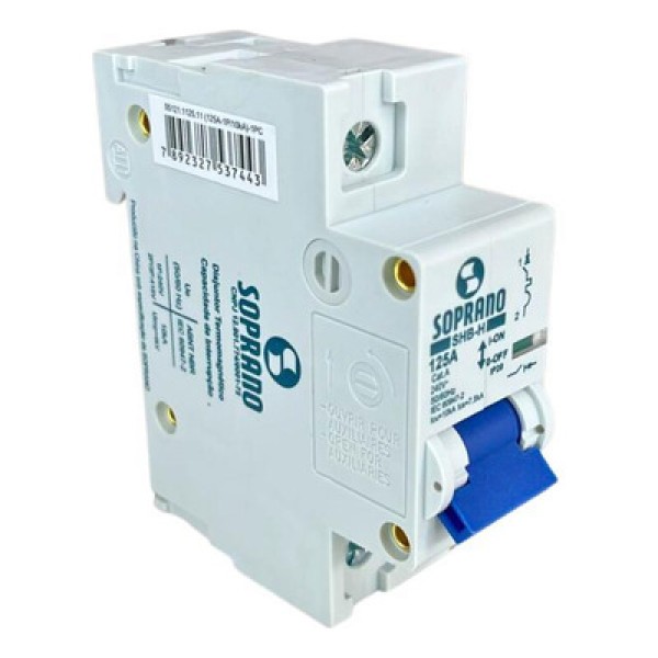 Encontraproduto.com.br - Disjuntor Shb1 H-125A - 10 Ka - Soprano