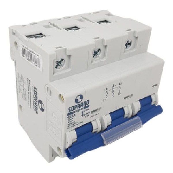 Disjuntor Tripolar SHB3 H-125A - 10 kA - Soprano