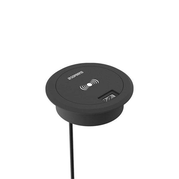 Encontraproduto.com.br - Carregador Sem Fio De Embutir Para Móveis 5w - Soprano