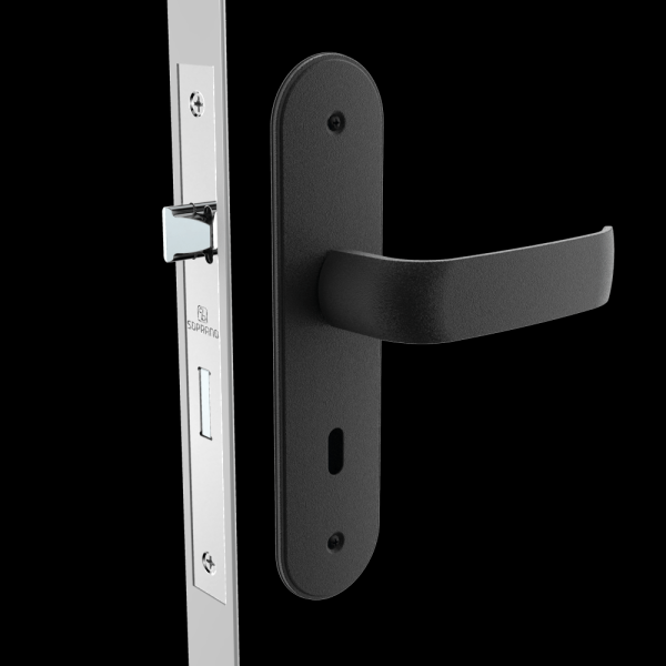 Encontraproduto.com.br - Fechadura Grand Ícaro Interna ESP43 Preto Fosco - Soprano
