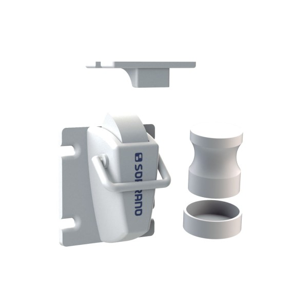 Encontraproduto.com.br - Fechadura para Móveis Magnética Invisível Branco - Soprano