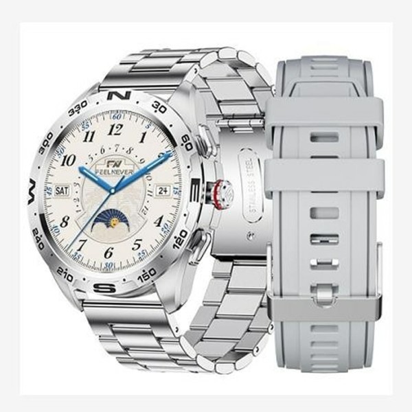 Encontraproduto.com.br - Relógio Smartwatch Masculino Foxbox 0327 À Prova DÁgua Prata Chamada Bluetooth