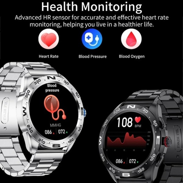 Encontraproduto.com.br - Relógio Smartwatch Masculino Foxbox 0327 À Prova DÁgua Prata Chamada Bluetooth