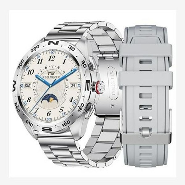 Relógio Smartwatch Masculino Foxbox 0327 À Prova DÁgua Prata Chamada Bluetooth