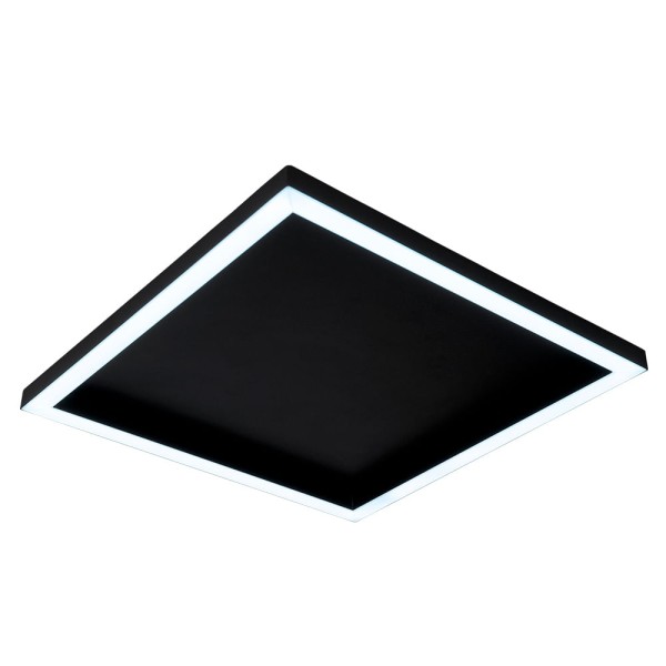 Encontraproduto.com.br - Plafon Bivolt 15W 6500K Preto Square Blumenau