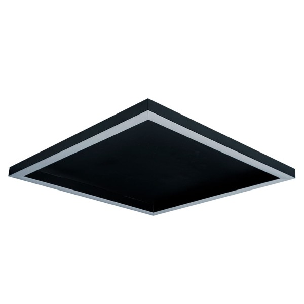 Encontraproduto.com.br - Plafon Bivolt 15W 6500K Preto Square Blumenau