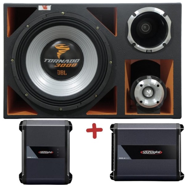 Encontraproduto.com.br - Caixa 4 Vias 100% Jbl Tornado 3000 15