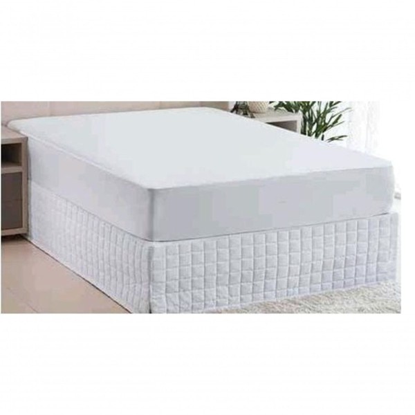 Encontraproduto.com.br - Protetor Para Colchão Impermeável Branco Bella 1 Peça Tamanho:queen