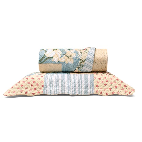 Colcha com Porta Travesseiro Matelassê Renove Joana Buettner