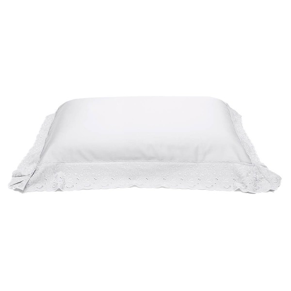 Fronha Avulsa 300 fios Cristal Renda Clarys Buettner