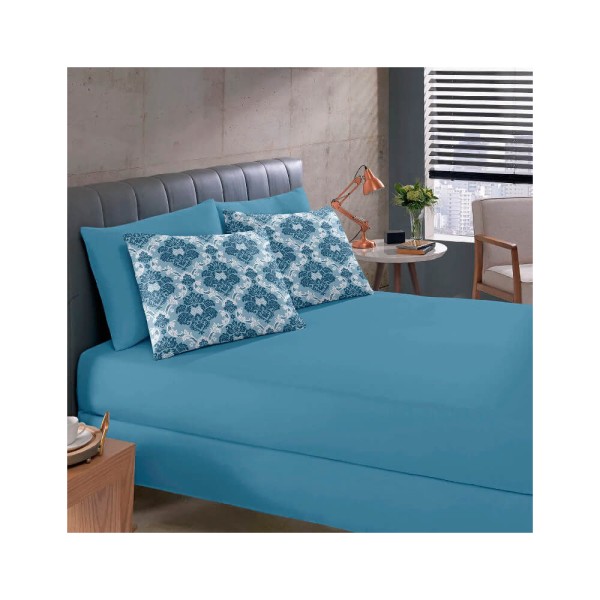 Encontraproduto.com.br - Jogo de Cama Queen 3 peças Estampado Vidália- Buettner