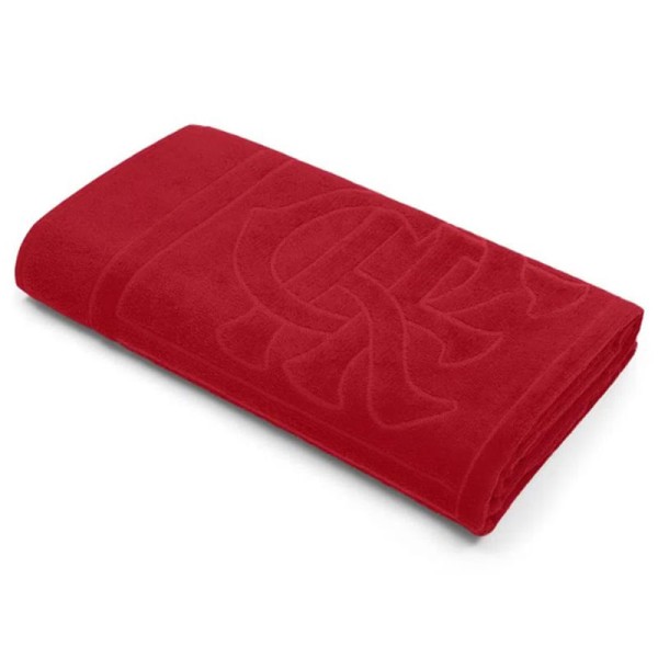 Encontraproduto.com.br - Toalha de Veludo Buettner Futebol 70cmx140cm Flamengo - Vermelha
