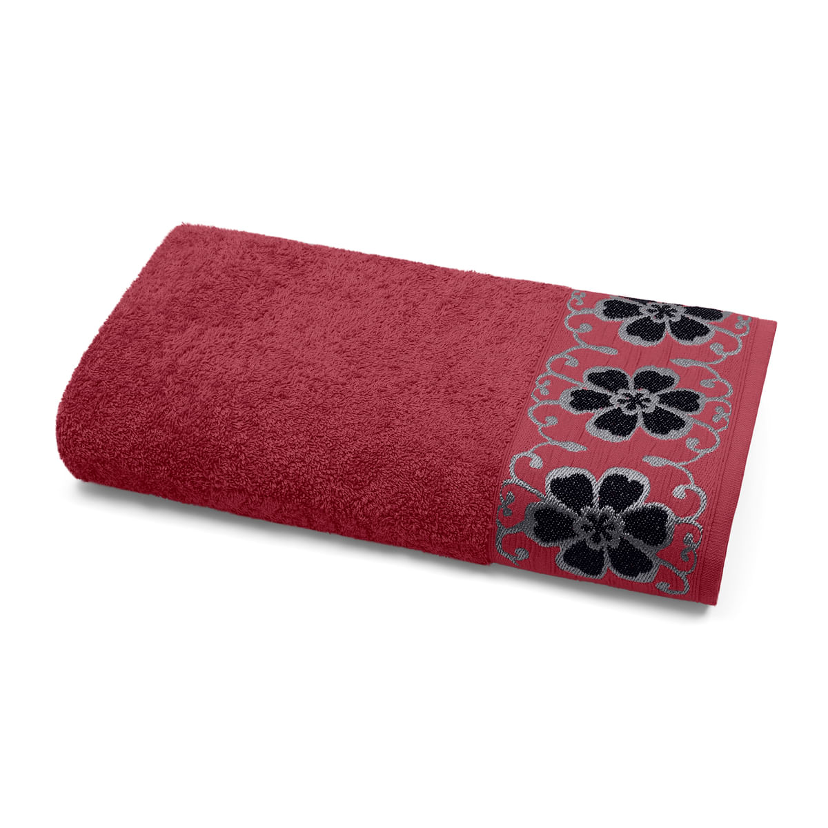Toalha de Banho Buettner Viena Jacquard 81cmx150cm - Vermelho