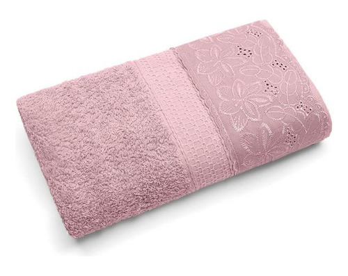 Toalha de Rosto Buettner 45 cm X 70 cm Melody Renda Cássia - Dusty Rosê