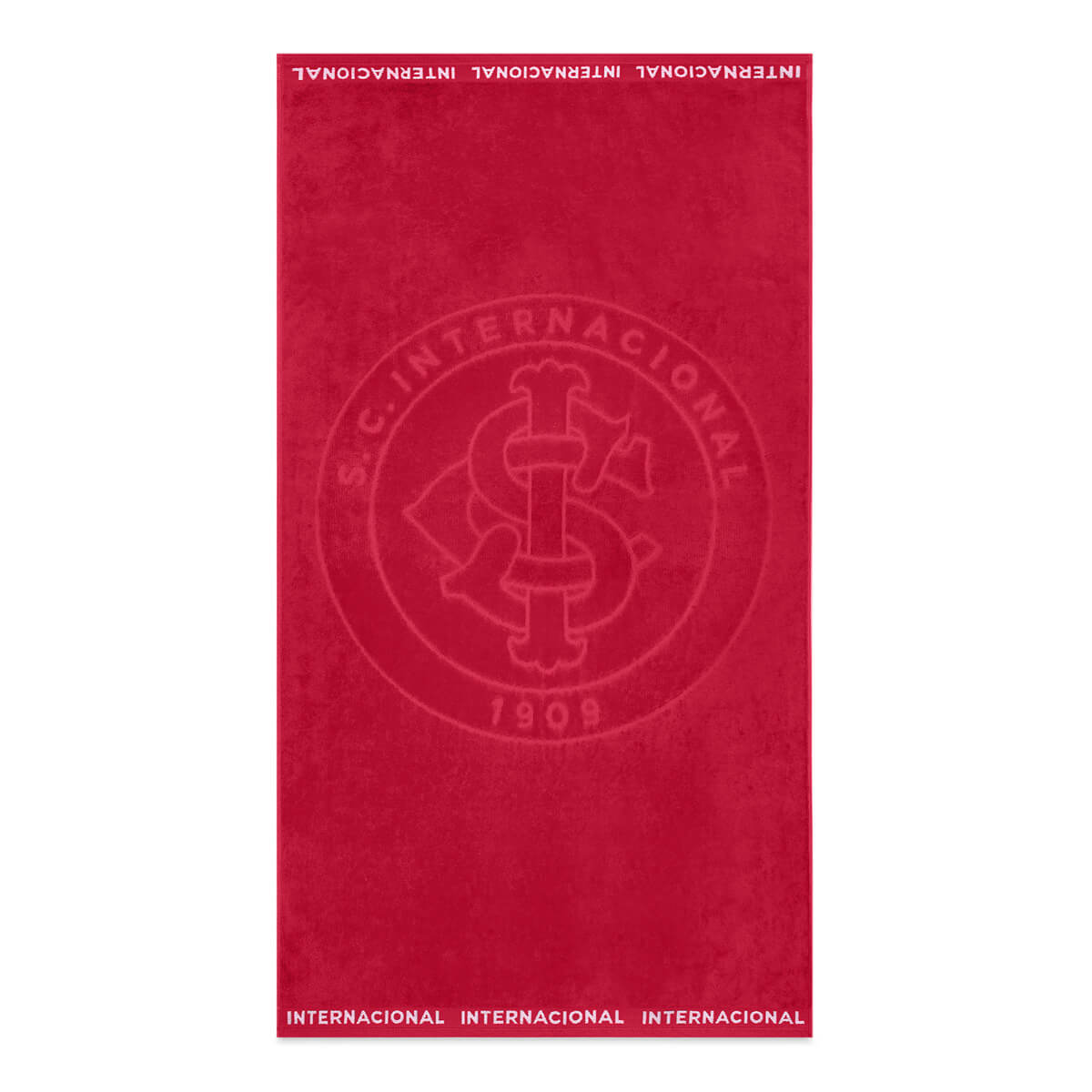 Toalha de Banho Barra Bordada Futebol Jacquard Internacional Buettner