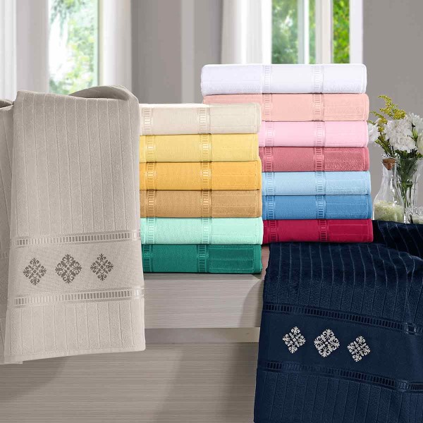 Toalha de Rosto 50cm x 80cm para Bordar Caprice Luxo Buettner